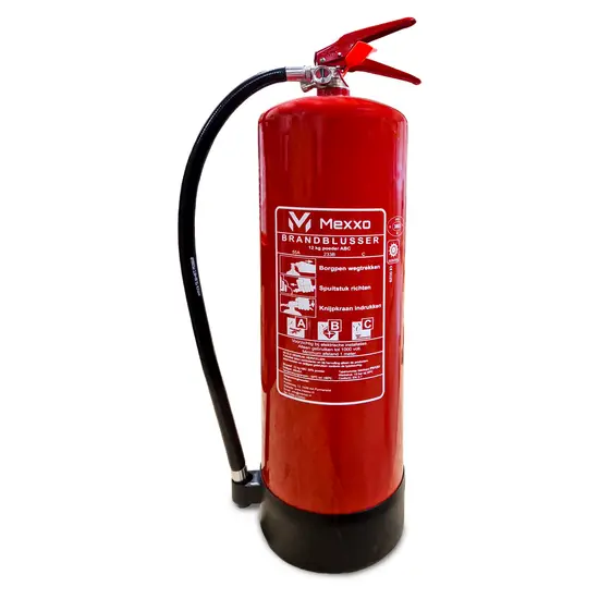 Mexxo Poederblusser 12 kilo (A,B,C)  Inclusief keuring en wandbeugel