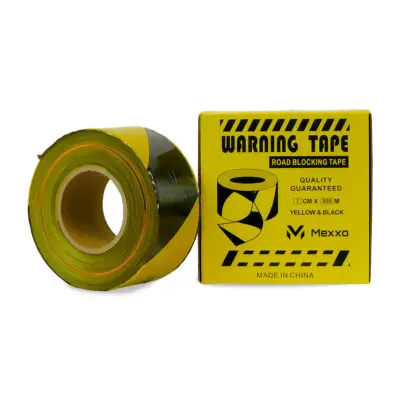 Afzetlint geel zwart 28micron