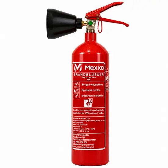 Mexxo CO2 blusser 2 Kilo (A,B) Inclusief keuring en wandbeugel