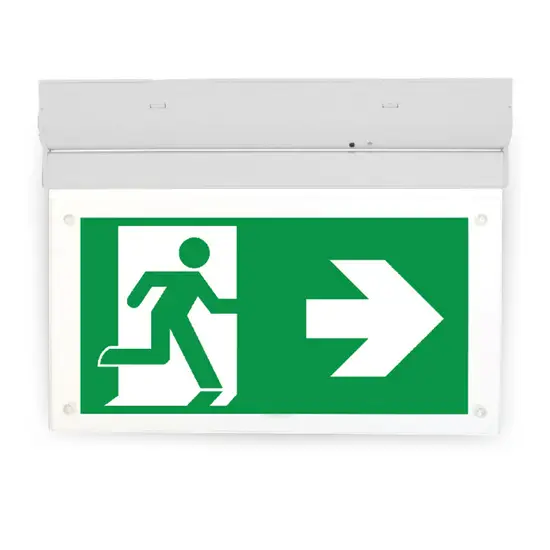 Led noodverlichting wand/plafond armatuur wit 2W IP20 met autotest