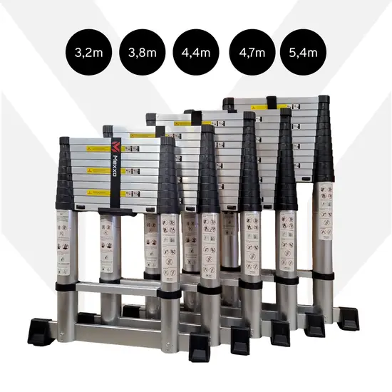 Mexxo telescoopladder 5,40 meter Incl. stabilisatiebalk - Afbeelding 7
