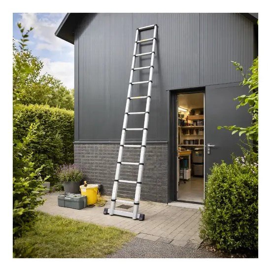 Mexxo telescoopladder 5,40 meter Incl. stabilisatiebalk - Afbeelding 5