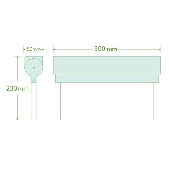 Led noodverlichting wand/plafond armatuur wit 2W IP20 met autotest - Afbeelding 2