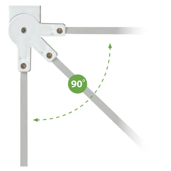 Led noodverlichting wand/plafond armatuur wit 2W IP20 met autotest - Afbeelding 3