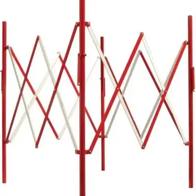 Mexxo schaarhek rood/wit vierkant 115cm hoog