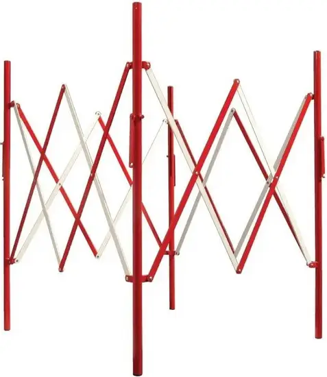 Mexxo schaarhek rood/wit vierkant 115cm hoog