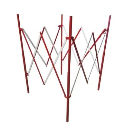 Mexxo schaarhek rood/wit vierkant 115cm hoog