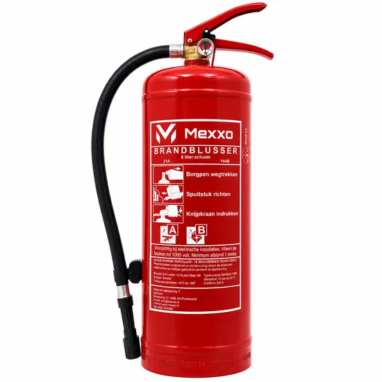Mexxo Schuimblusser 6 liter (A,B) Inclusief keuring en wandbeugel