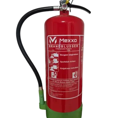 Mexxo pfas/fluorvrije schuimblusser 6 liter AB Inclusief keuringssticker en wandbeugel