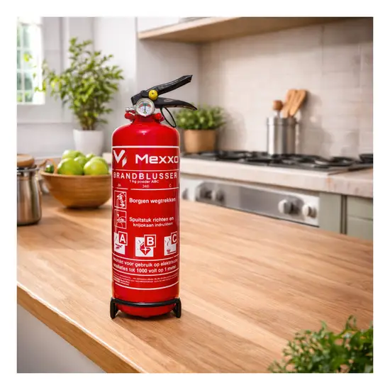 Mexxo Poederblusser 1kg ABC (inclusief keuringssticker en wandbeugel) - Afbeelding 4