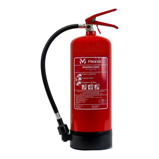Mexxo pfas/fluorvrije schuimblusser 6 liter ABF Premium Inclusief wandbeugel